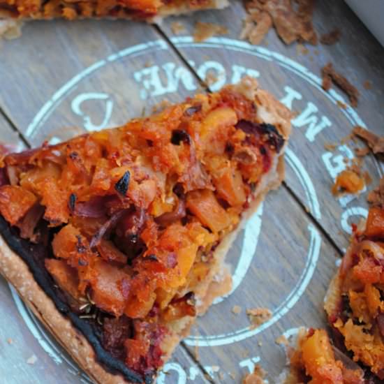 Caramelised Squash Pizza Tarts