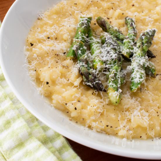 No-Stir Brie Risotto with Lemon But