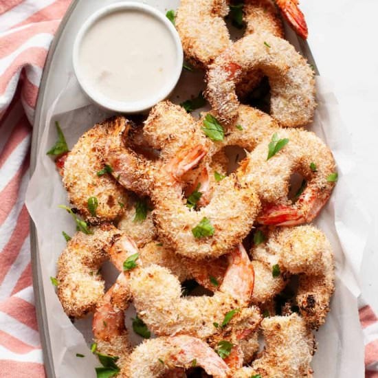 Healthy Air Fryer Coconut Shrimp