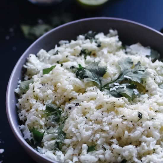 Cilantro Lime Cauliflower Rice