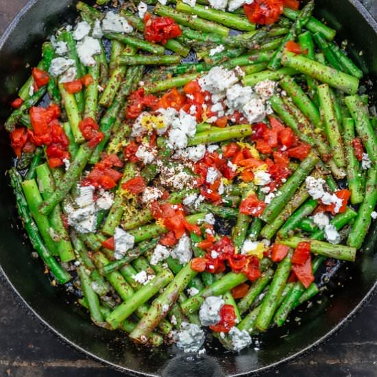 Lemon-Garlic Sautéed Asparagus