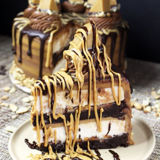 Peanut Butter Fudge Cheesecake