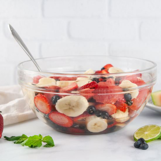 Red White and Blue Fruit Salad