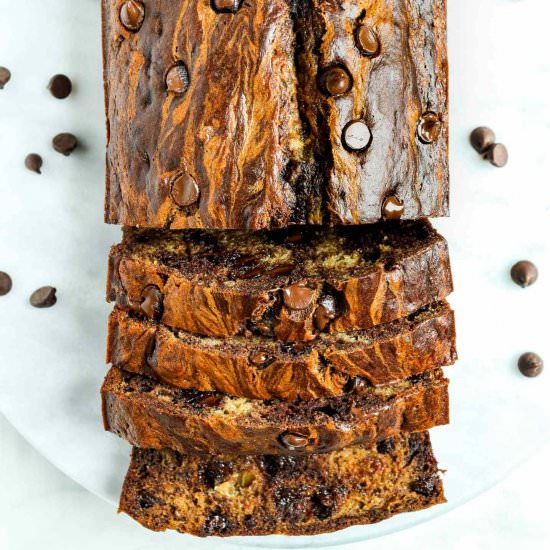 Marbled Banana Bread