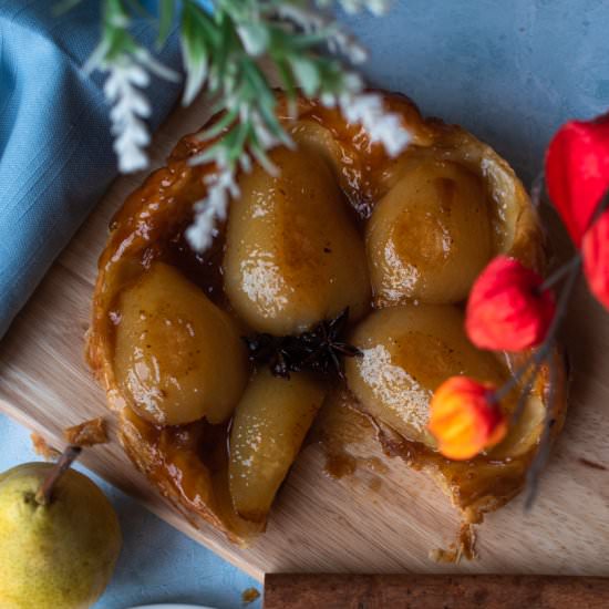 Spiced Pear Tarte Tatin