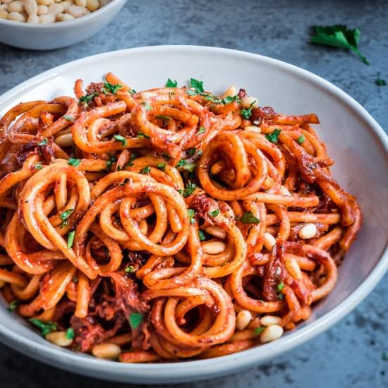 Vegan Caramelized Onion Pasta