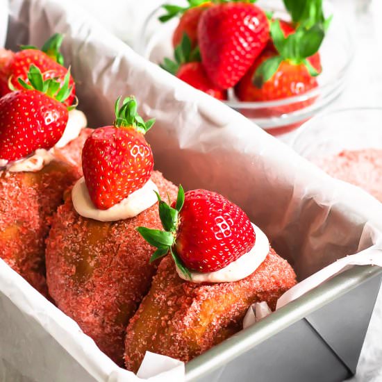 Strawberry Donuts