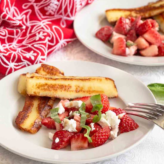 Finnish Bread Cheese w/ Berry Salsa