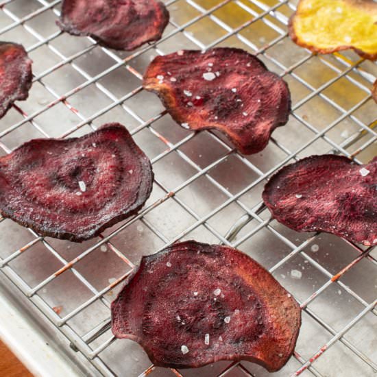 Oven-Baked Beet Chips