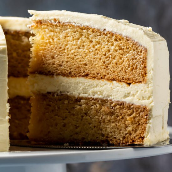 Eggless Vanilla Cake