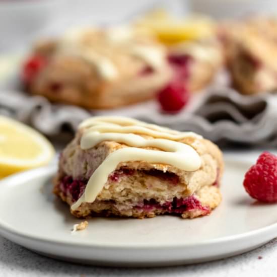 Lemon Raspberry Scones