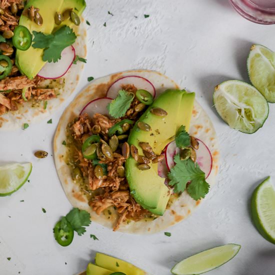 Shredded Chicken Tacos