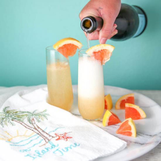 Grapefruit Mimosas