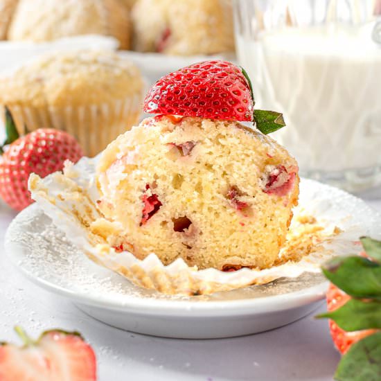 Strawberry Lemon Muffins