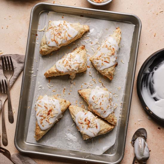 Coconut scones