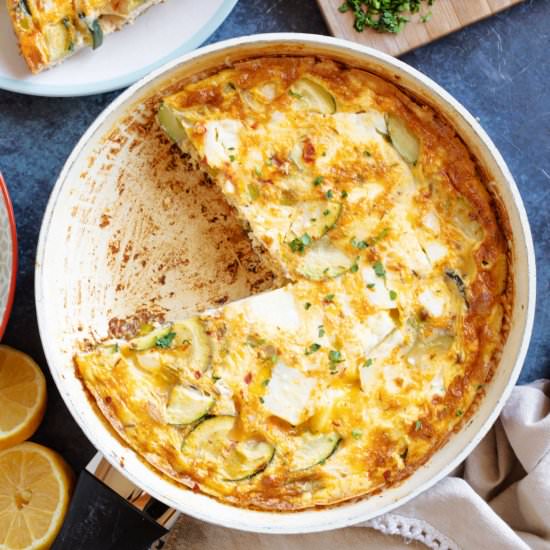 Courgette & Feta Frittata