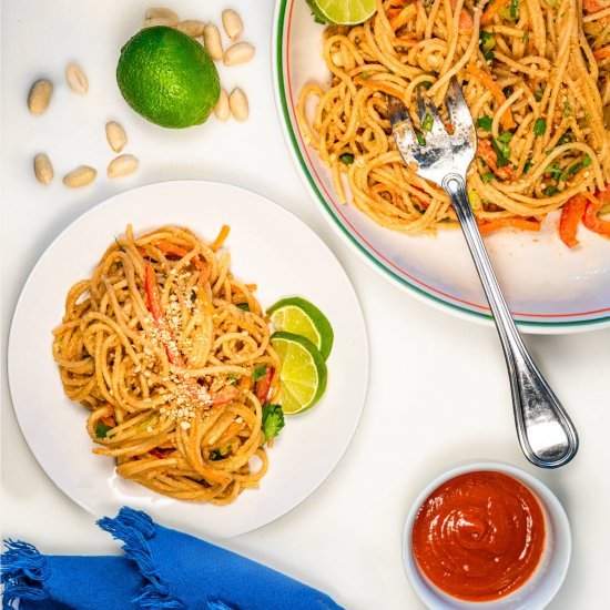 Yummy Thai Peanut Noodles