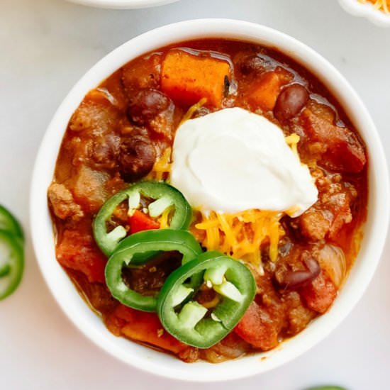 Gluten-Free Sweet Potato Chili