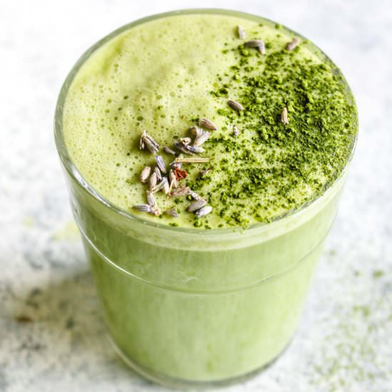 Lavender Matcha Latte