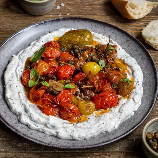 Brown butter roasted tomatoes