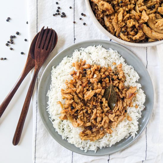 Vegan Adobong Puti