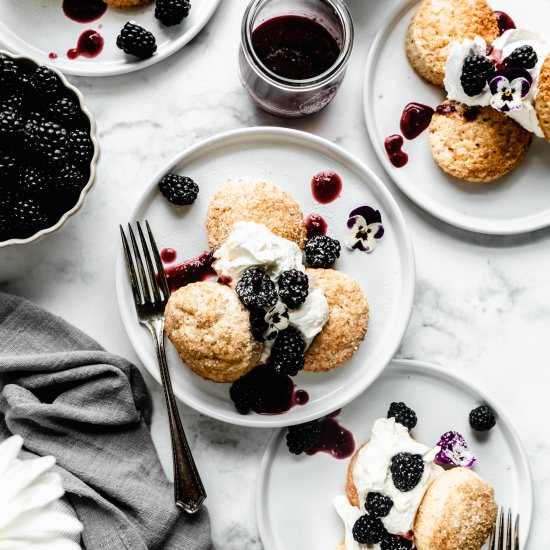 Lavender Blackberry Shortcake