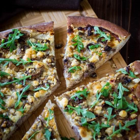 Steak and Blue Cheese Pizza