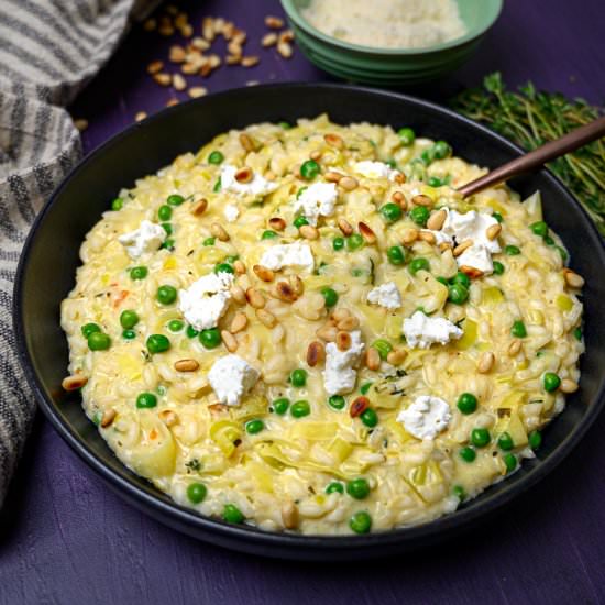 Leek and Goat’s Cheese Risotto