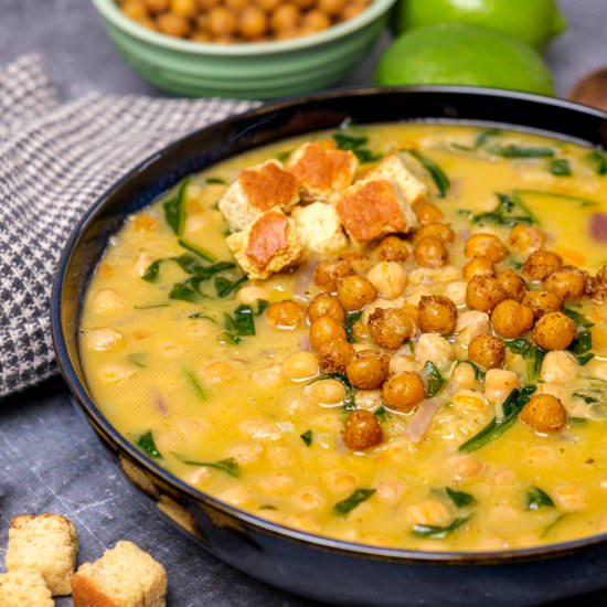 Creamy Spiced Chickpea Soup