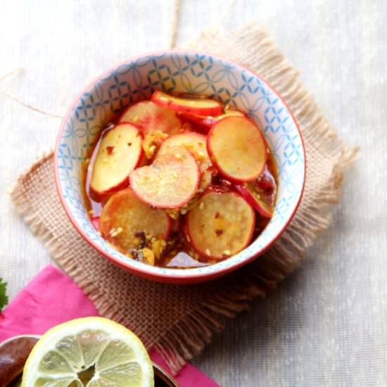 Quick Spring Radish Pickle