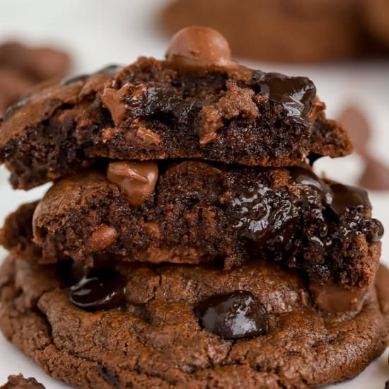 Double Chocolate Chip Cookies