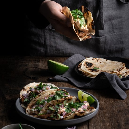 Vegan Korean Beef Tacos