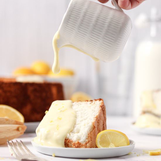 Lemon Angel Food Cake