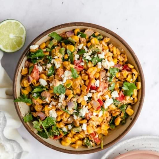 Healthy Mexican Street Corn Salad