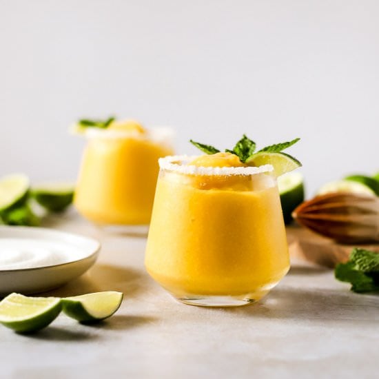 Frozen Mango Mint Margarita