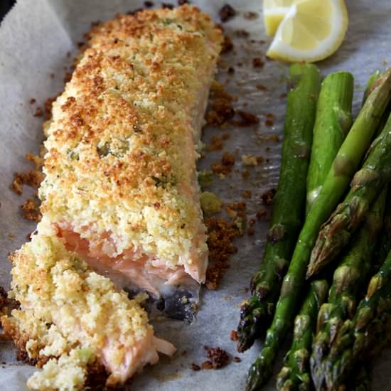 Parmesan crusted salmon