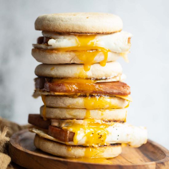 Spam Egg Sandwiches