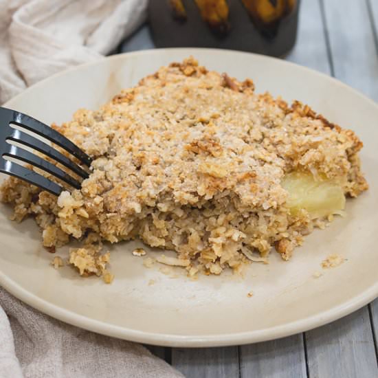 Pineapple Coconut Baked Oatmeal