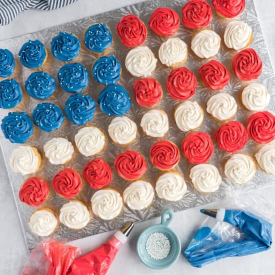 American Flag Cupcakes