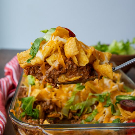 Walking Taco Casserole Bake