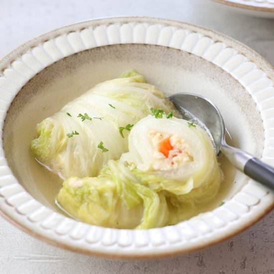 Vegetarian Napa Cabbage Rolls