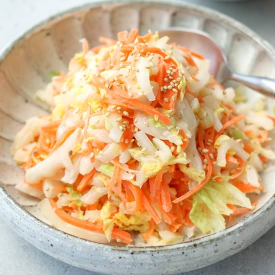 Japanese Napa Cabbage Coleslaw