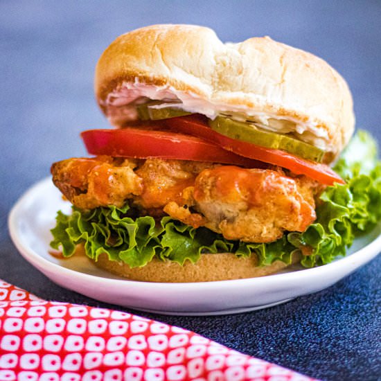 Air Fryer Chicken Sandwich