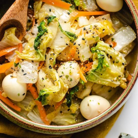 Stir Fried Napa Cabbage