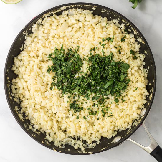 Cilantro Lime Cauliflower Rice