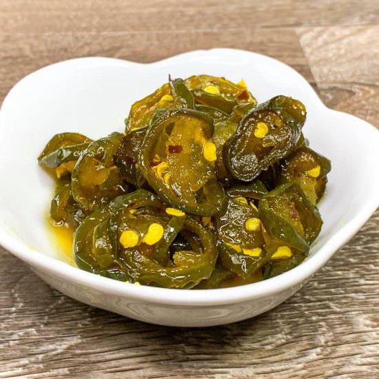 Easy Candied Jalapeños