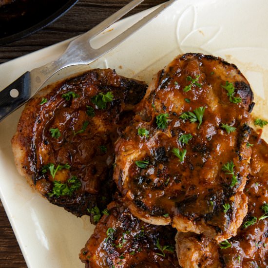 Honeyy Barbecue Pork Chops