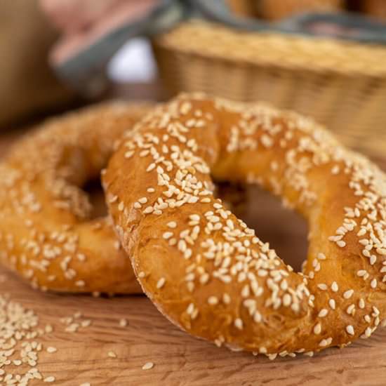 No Yeast Bagels with Greek Yoghurt