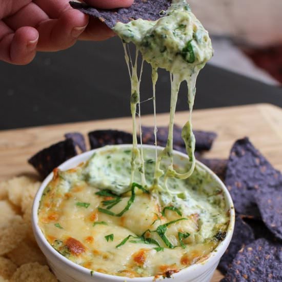 low carb keto artichoke spinach dip