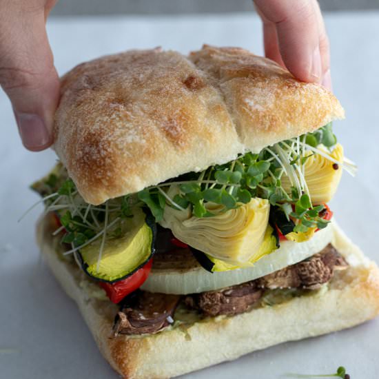 Roasted Veggie Sandwich